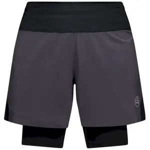 La Sportiva Ultra Distance Shorts M - Short trail homme Onyx / Chalk L pas cher