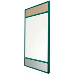 Miroir cadre vert 50x50 cm Vitrail - MagisVendu paramazon