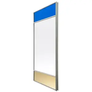 Miroir cadre gris 70x50 cm Vitrail - Magis pas cher