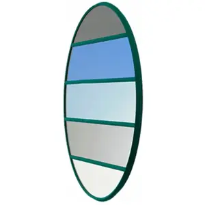 Miroir rond cadre vert 50 cm Vitrail - MagisVendu paramazon