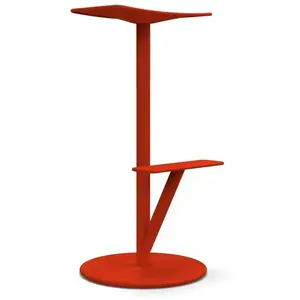 MAGIS tabouret haut SEQUOIA (Rouge Corail - acier verni polyester) pas cher