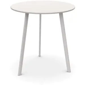 MAGIS table ronde pour l'extérieur STRIPED Ø 70 cm (Blanc - HPL et aci... pas cher