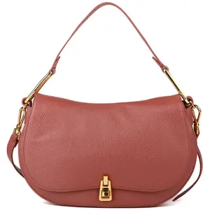Coccinelle - Sac porté épaule souple Magie en cuir grainé brandy - 30... pas cher