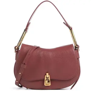 Coccinelle Magie Soft Shoulderbag Grained Leather Brandy pas cher