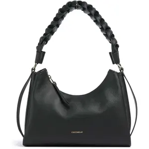 Coccinelle Boheme Grana Double Shoulder Bag M Noir/CuirVendu paramazon