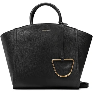COCCINELLE Sac à main noir en cuir pour femme - Narcisse Handbag Noir 179433Vendu parspartoo