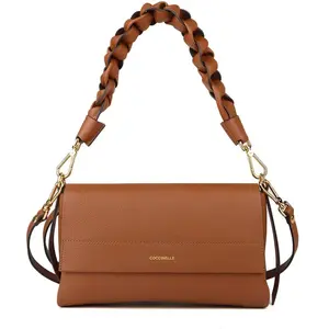 COCCINELLE Sac à main Noir/cognac M50120101 NOIR/COGNAC TU pas cher