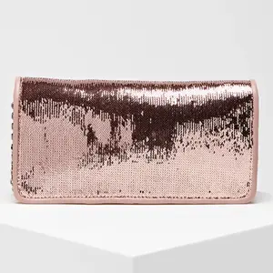 Coccinelle - Sac bandoulière en Cuir sequins Chrissie rose 25x12x4 cm ... pas cher