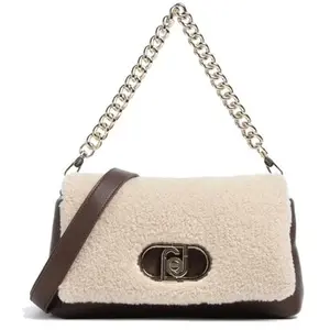 Comparateur de prix : Sac à main Liu Jo  Sac format moyen LaPuffy en tissu polaire Teddy
