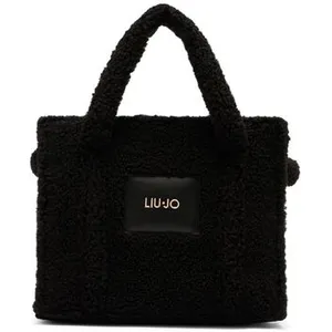 Sac a main Liu Jo Shopper format moyen en tissu polaire Teddy pas cher