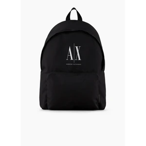 Logo Sac À Dos - Armani Exchange - Homme - Noir pas cher