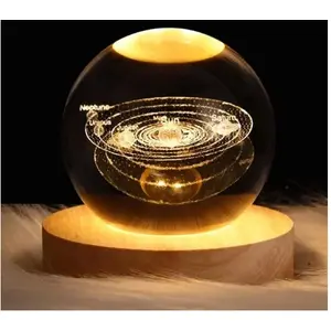 Comparateur de prix : iTotal Veilleuse Boule de Cristal Système Solaire