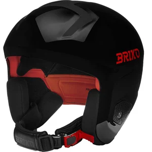 Briko Helmet Adulte Unisexe, Shiny Black-Orange, XS pas cher