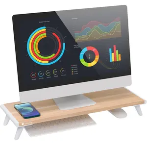 TECHLY 368352 Support pour moniteur universel et ergonomique Beige pas cher