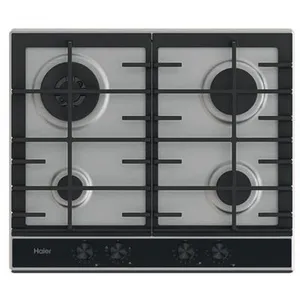 Plaque gaz encastrable Haier Série 4 HAHG6BR4XH 9450 W Inox pas cher