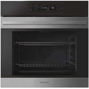 Comparateur de prix : Four intégrable 78l 60cm pyrolyse inox/noir - RO6H5G3YTX - ROSIERES