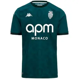 Kappa Enfant Extérieur AS Monaco 2024-2025 rouge 10 ans pas cher