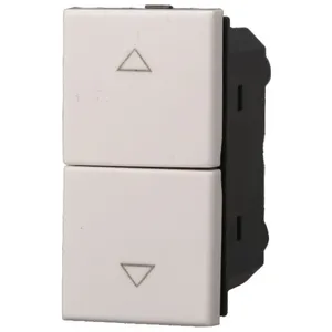 AB1204 Double Verrouillage Bouton Haut et Bas 10A Couleur Blanc Compatible avec Bticino Axolute - Ettroit pas cher