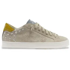 P448 pour femme. F25JOHN147 John 147 - Baskets beiges (36), Cuir, Plat...Vendu paresdemarca