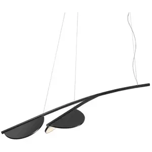 Flos ALMENDRA S2 Y SHORT-Suspension orientable LED 2 lumières L133cm