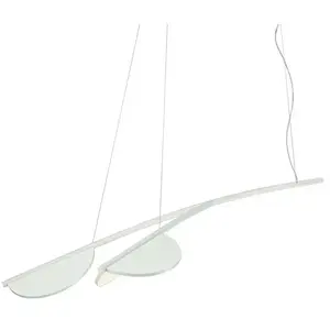 Flos ALMENDRA S2 Y SHORT-Suspension orientable LED 2 lumières L133cmVendu parmyareadesign