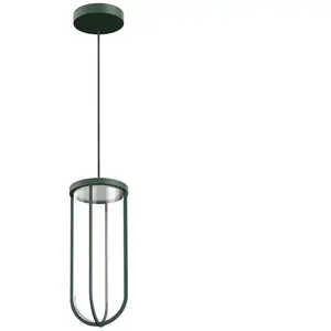 FLOS OUTDOOR lampe à suspension pour l'extérieur IN VITRO SUSPENSION DIMMABLE DALI (Forest green - aluminium et verre)