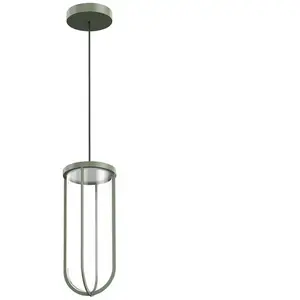 FLOS OUTDOOR lampe à suspension pour l'extérieur IN VITRO SUSPENSION DIMMABLE DALI (Pale green - aluminium et verre)Vendu parmyareadesign