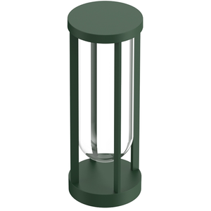 FLOS OUTDOOR lampadaire d'extérieur IN VITRO BOLLARD 1 DIMMABLE DALI (Forest green - aluminium et verre)