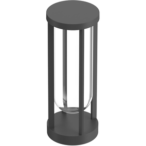 Flos Architectural FLOS In Vitro Bollard 1, 2.700 K, 40 cm, anthracite