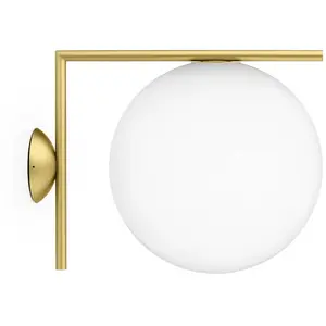 FLOS lampe murale ou au plafond d'extérieur IC C/W2 OUTDOOR (Laiton - ...