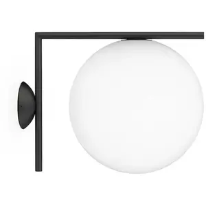 FLOS lampe murale ou au plafond d'extérieur IC C/W2 OUTDOOR (Noir - Ve...