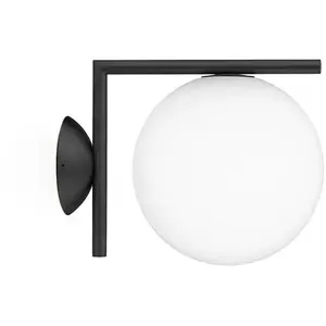 FLOS lampe murale ou au plafond d'extérieur IC C/W1 OUTDOOR (Noir - Ve...
