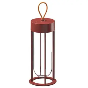 FLOS lampe de table IN VITRO UNPLUGGED (3000K, terre cuite - aluminium et verre)