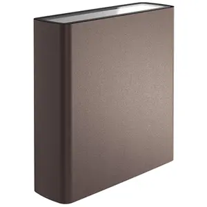 FLOS OUTDOOR lampe murale applique pour extérieur CLIMBER 175 UP & DOWN SPOT (Deep brown 2700K - aluminium et verre)Vendu parmyareadesign