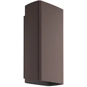 FLOS OUTDOOR lampe murale applique pour extérieur CLIMBER 87 DOWN FLOOD (Deep brown 4000K - aluminium et verre)