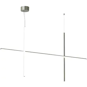 Suspension design en acier argenté s2 Coordinates - Flos