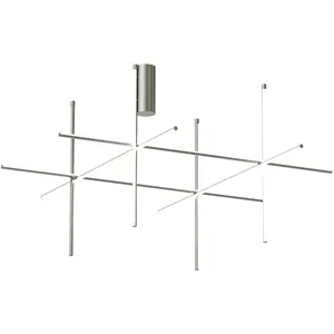 FLOS lampe au plafond COORDINATES C4 (Argent moon - Aluminium Extrudé) pas cher