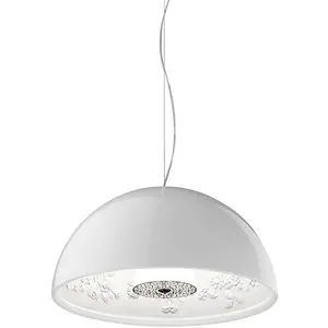 Flos Suspension Skygarden Small Métal Pierre Blanc / 40 Cm - Plâtre - ...