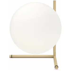 Lampe de table design en laiton IC - Flos pas cher