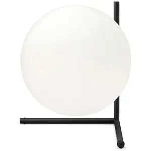 FLOS lampe de table IC T2 (Noir - Verre soufflé et métal)