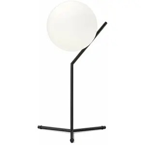 Comparateur de prix : Lampe de table haute design en acier noir IC - Flos