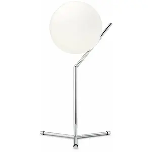 Comparateur de prix : FLOS lampe de table IC T1 HIGH (Acier chromé - Verre soufflé et métal)