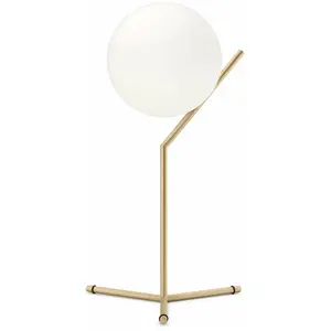 Comparateur de prix : FLOS lampe de table IC T1 HIGH (Laiton brossé - Verre soufflé et métal)
