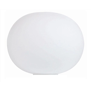 Lampe de table design en verre opalin 33 x 27 cm Glo-Ball - Flos