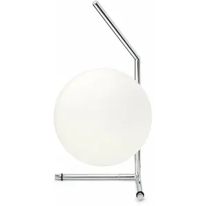FLOS lampe de table IC T1 LOW (Acier chromé - Verre soufflé et métal) pas cher