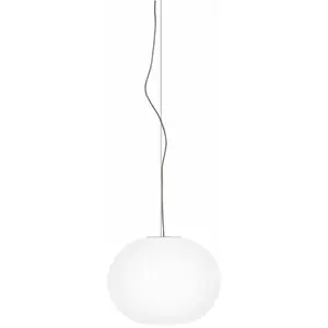 Suspension design en verre opalin 27 x 33 cm Glo-Ball - Flos