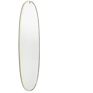 FLOS miroir mural avec éclairage LA PLUS BELLE (Or brossé - aluminium ... pas cher