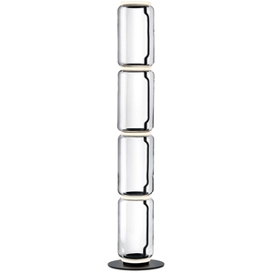 FLOS lampadaire NOCTAMBULE (4 Low Cylinders - Verre soufflé / Aluminium moulé sous pression noir)
