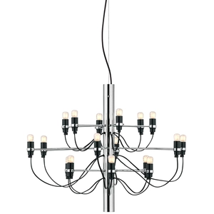 FLOS lampe à suspension 2097/18 (Chrome avec ampoules givré - Acier)