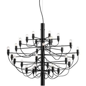 FLOS lampe à suspension 2097/30 (Noir avec ampoules claires - Acier)Vendu parmyareadesign